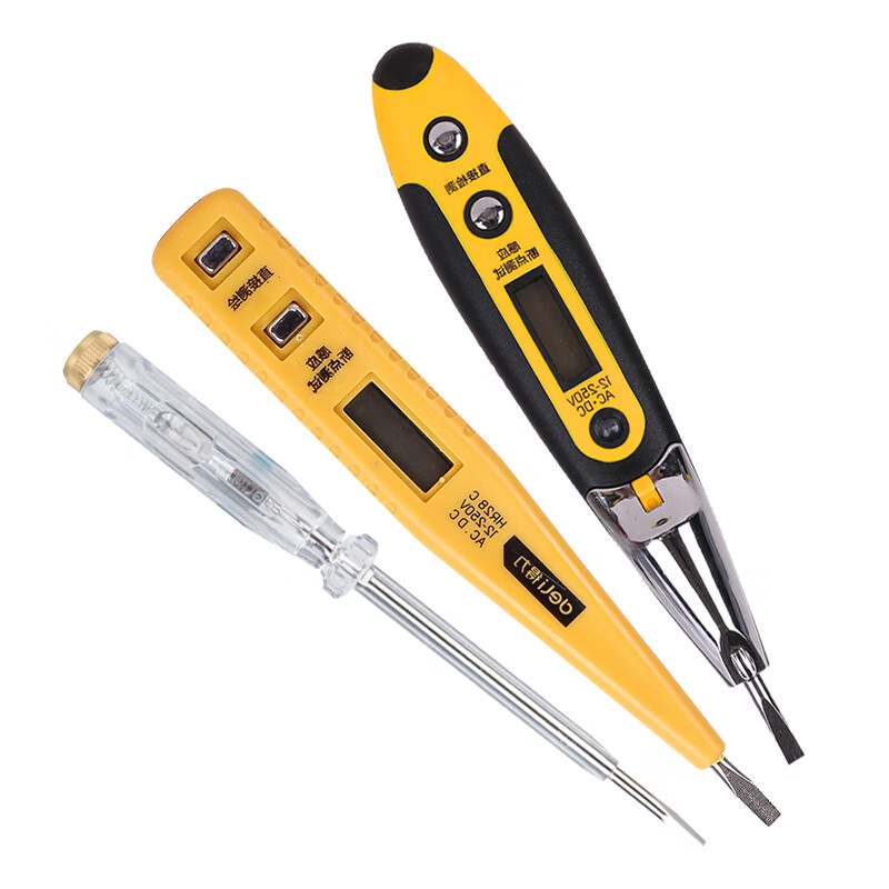 得力電筆電工專用測電筆多功能數顯高精度感應試電驗電線路檢測筆 90-1000V非接觸式感應測電筆